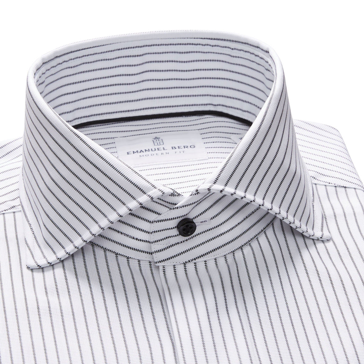 White & Black Striped Tuxedo Shirt – John Craig White & Black Striped Tuxedo Shirt – John Craig