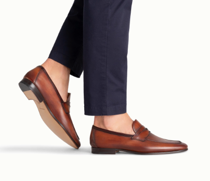 Cognac Sasso Penny Loafer