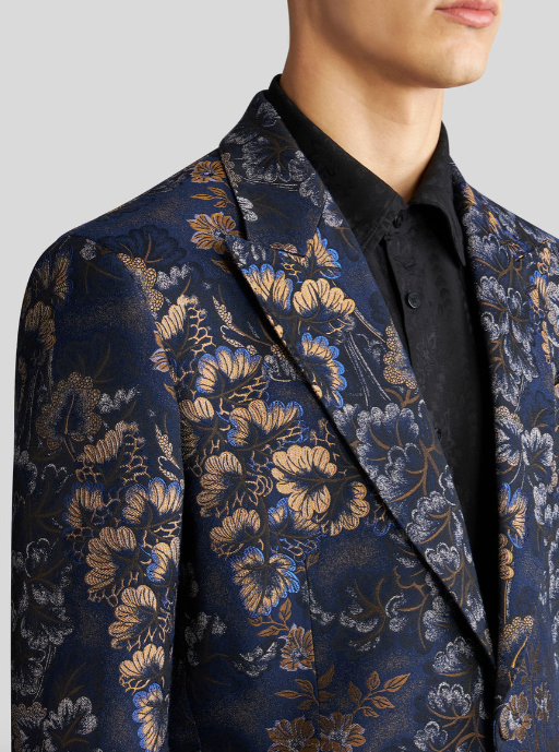 Floral jacquard blazer store