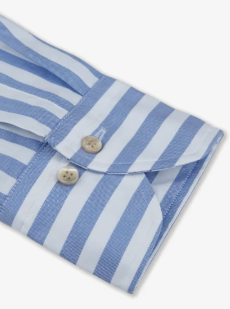 Blue Striped Oxford Shirt John Craig Blue Striped Oxford Shirt John Craig