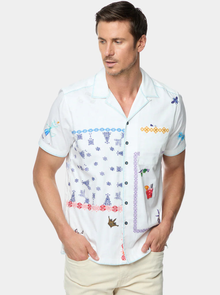 Fortuna Short Sleeve Button Down Shirt