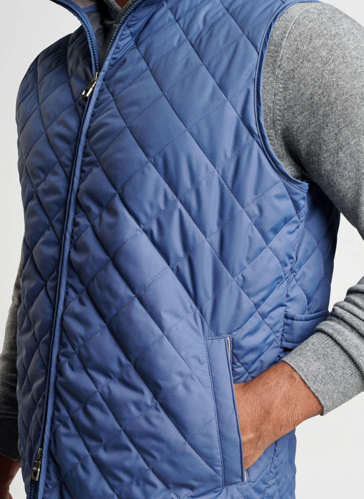 PWA TWO-FACE QUILTED VEST CINNAMON ORANGE | LAUG
