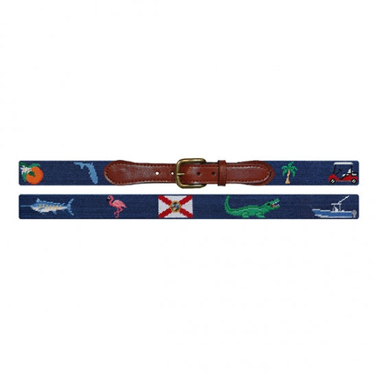 Florida Life Needlepoint Belt