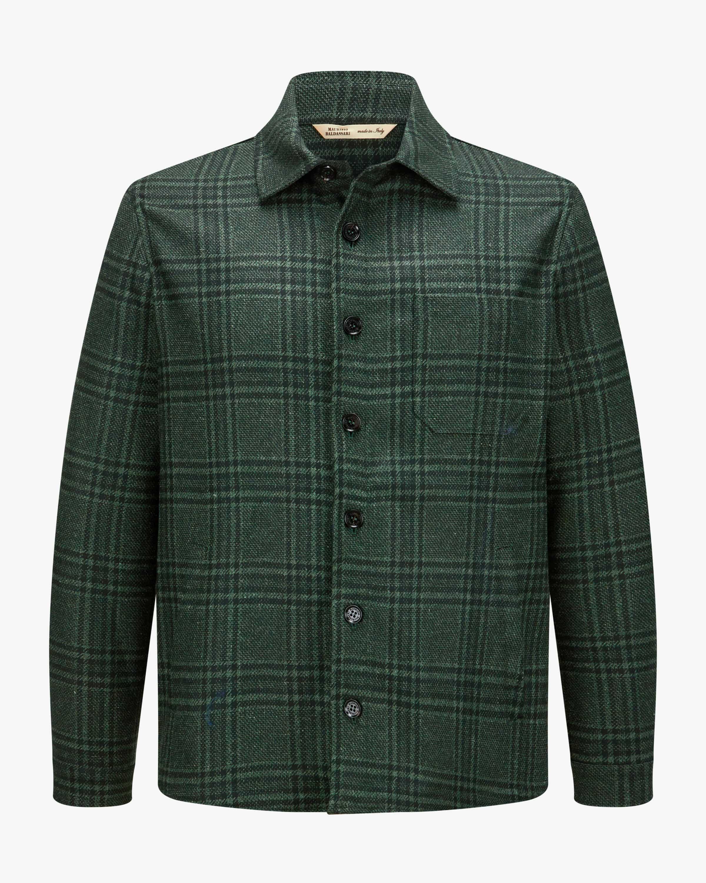 MASU 25AW　shaggy plaid shirt 46 green MASU 25AW shaggy plaid shirt 46 green MASU 25AW shaggy plaid shirt
