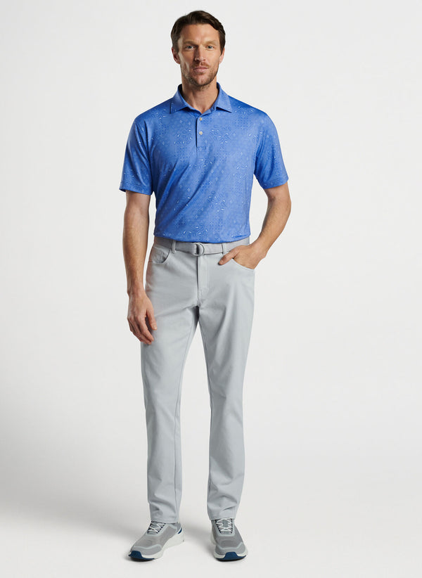 Geo Paisley Performance Jersey Polo