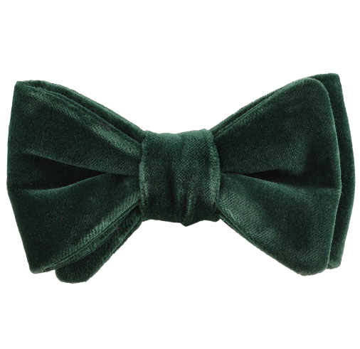 Cotton Velour Bowtie - Solid Velvet