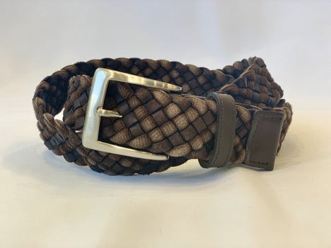Leather and Cloth Braided Belt
