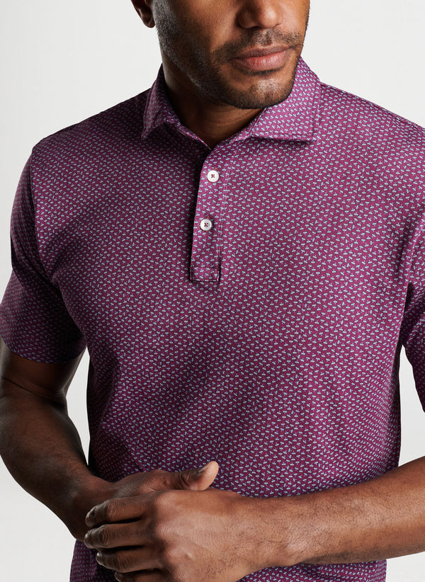 Pilot Mill Dragonfly Printed Short-Sleeve Polo