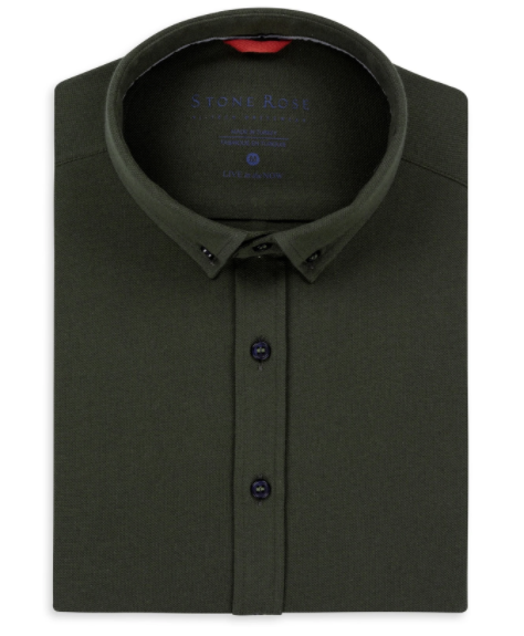 Performance Pique Solid Knit Long Sleeve Shirt