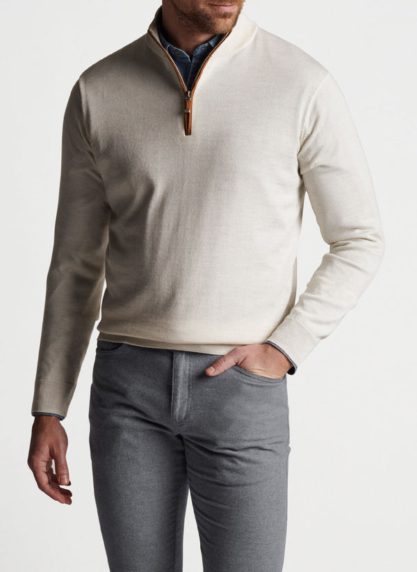 Autumn Crest Suede Trim Quarter-Zip