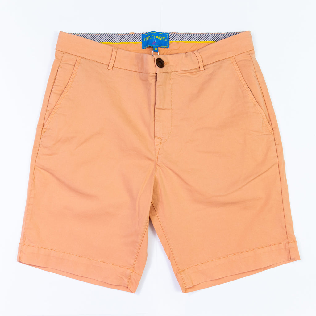 Solid Cotton Stretch Short