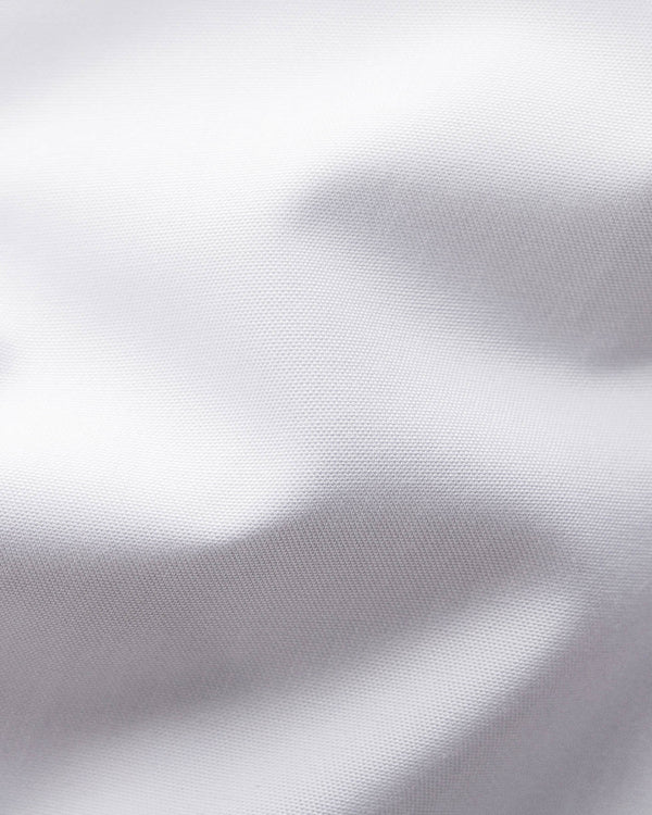 White Plissé Tuxedo Shirt- Classic Fit