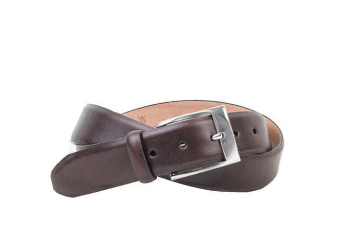 Wellington Hand Rubbed Calf Leather Belt - Cafe