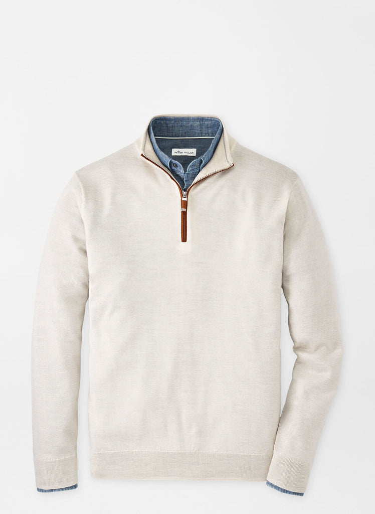 Autumn Crest Suede Trim Quarter-Zip