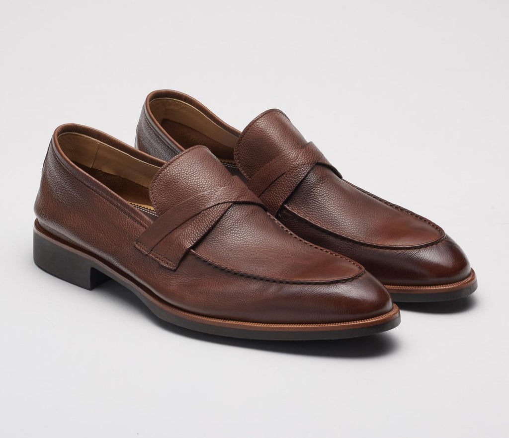 Corsica Leather Loafer in Cacao