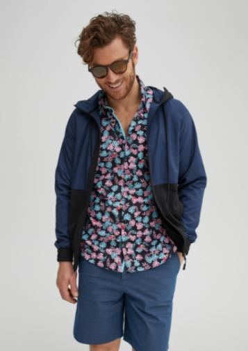 Parrot Print Poplin Shirt