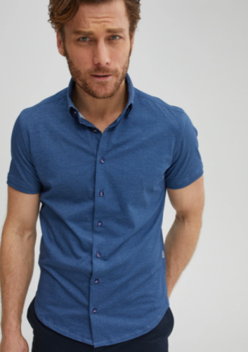 Blue Micro Dot T-Series DryTouch® Shirt